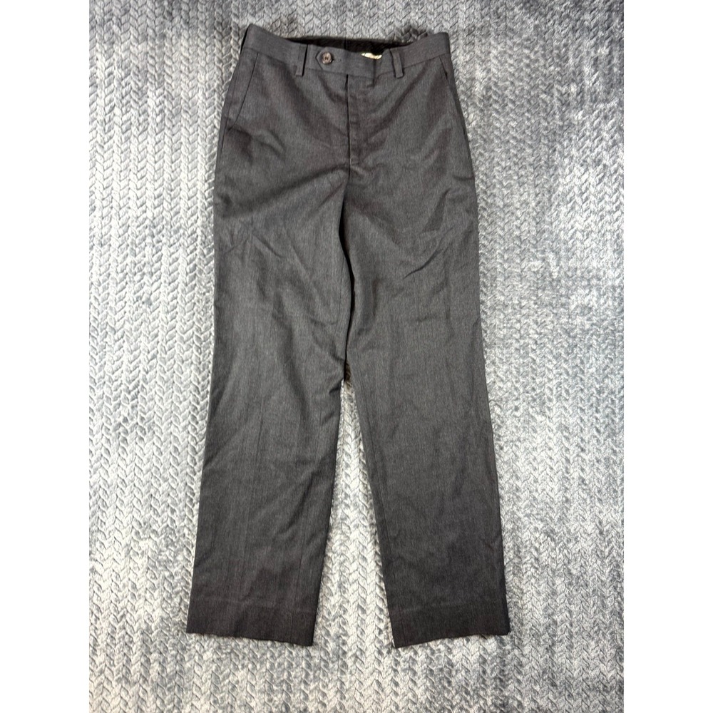 Lauren Ralph Lauren Dress Pants Boys 10R Black High Rise Flat Front Straight Fit